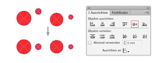 Ausrichten, Duplizieren und Verteilen mit InDesign