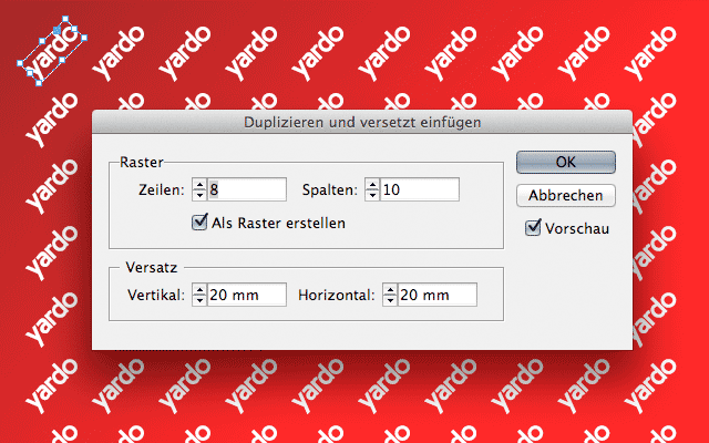 Ausrichten, Duplizieren und Verteilen mit InDesign